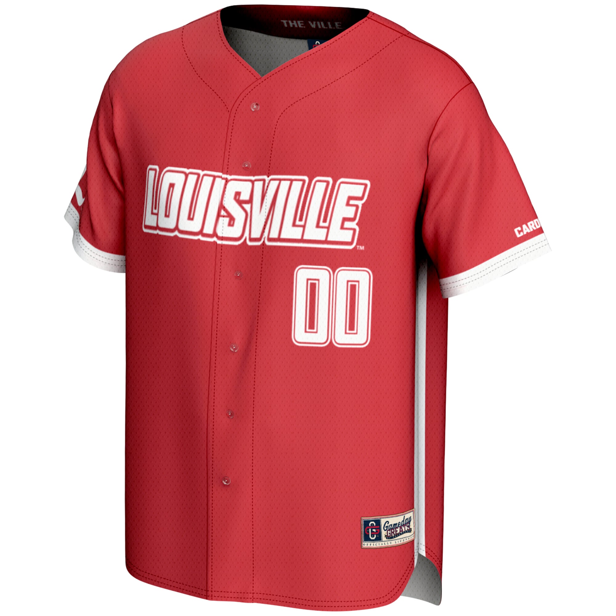 [DDG] Louisville Cardinals GameDay Greats NIL Pick-A-Player Lightweight Baseball Jersey - Red
