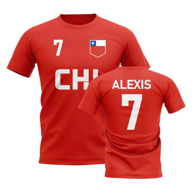 National Alexis Sanchez Chile Country Code Hero T-Shirt (Red)