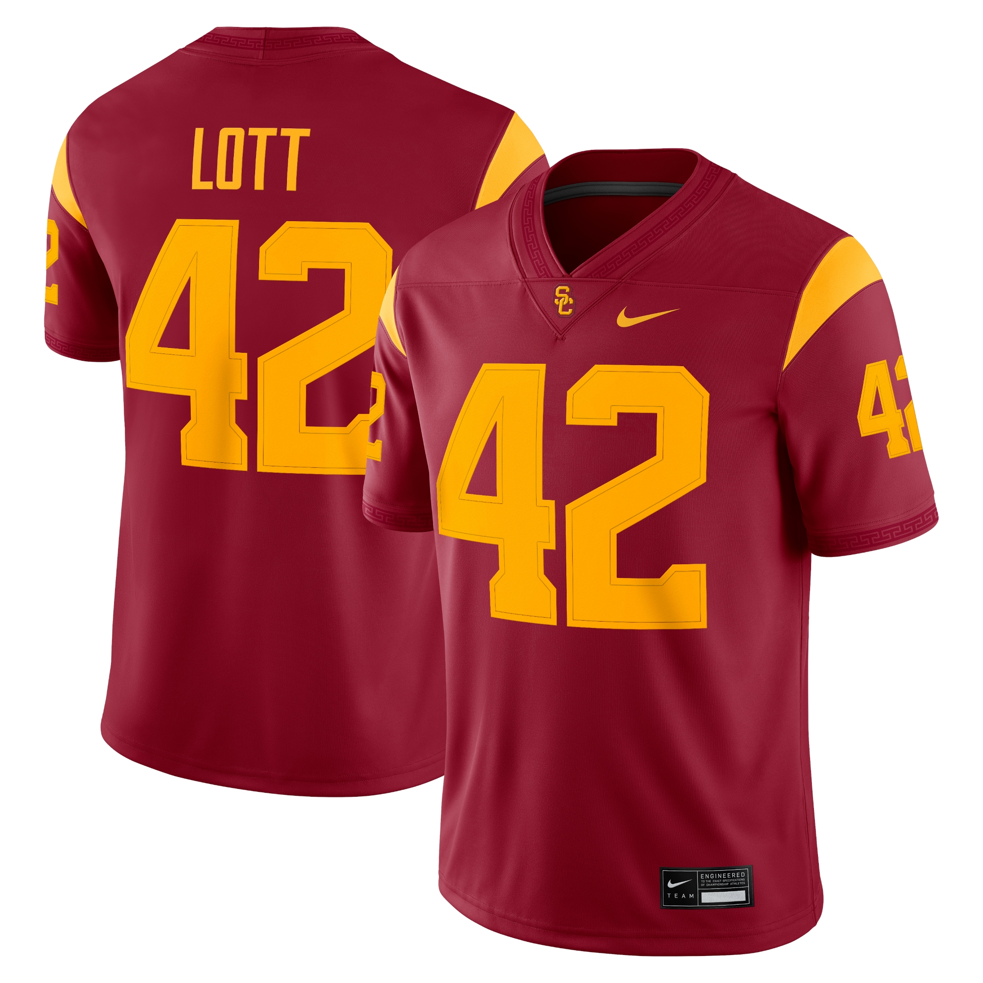 [NJP] Youth Ronnie Lott USC Trojans Alumni Game Jersey - Cardinal