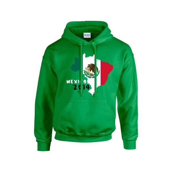 Performance-Driven Mexico 2014 Country Flag Hoody (Green)