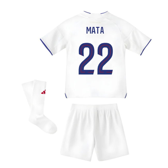 Lyon Olympique Lyon Home Mini Kit Mata #22 Match Quality Die-hard ...