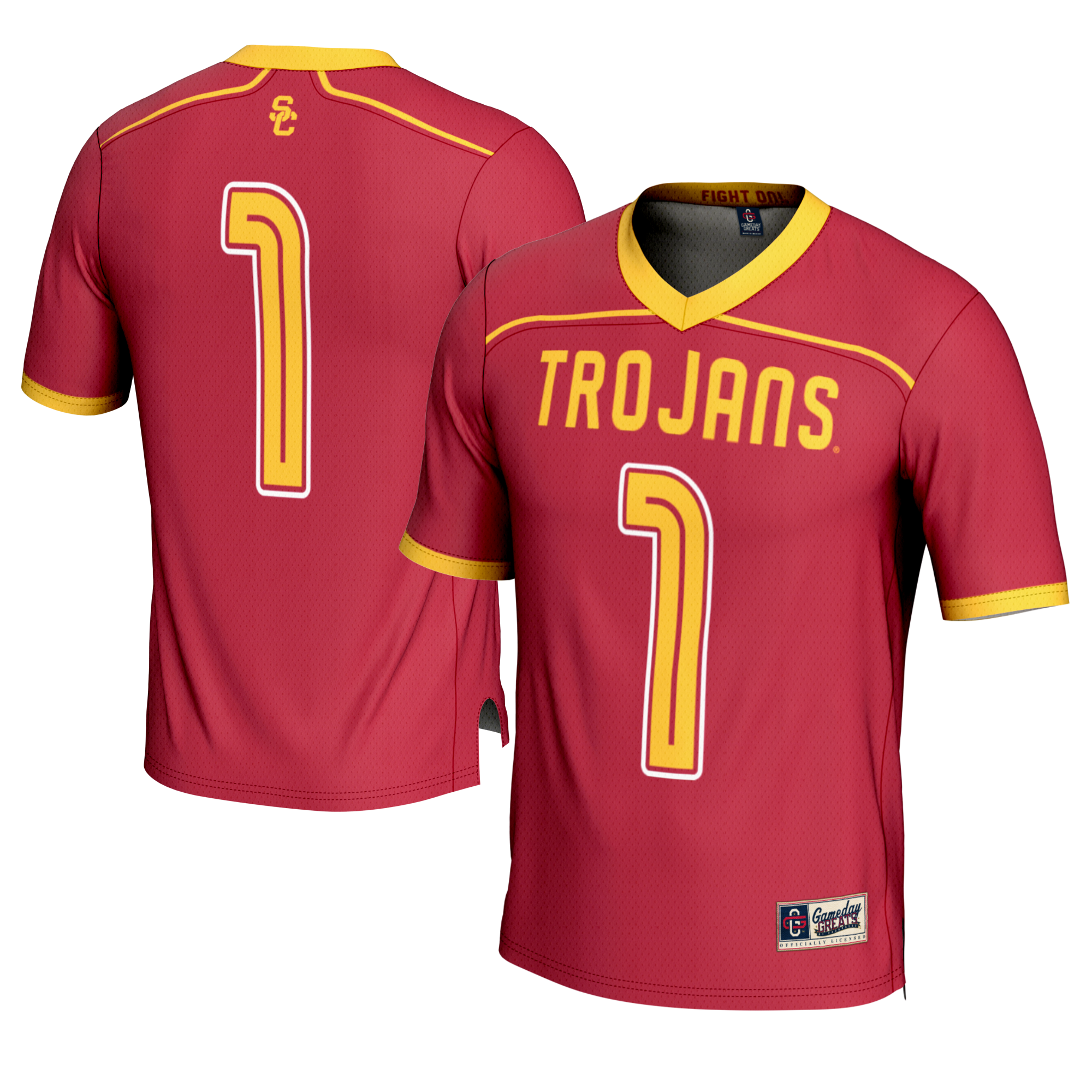 [NJP] USC Trojans GameDay Greats Lightweight Lacrosse Fashion Jersey - Cardinal