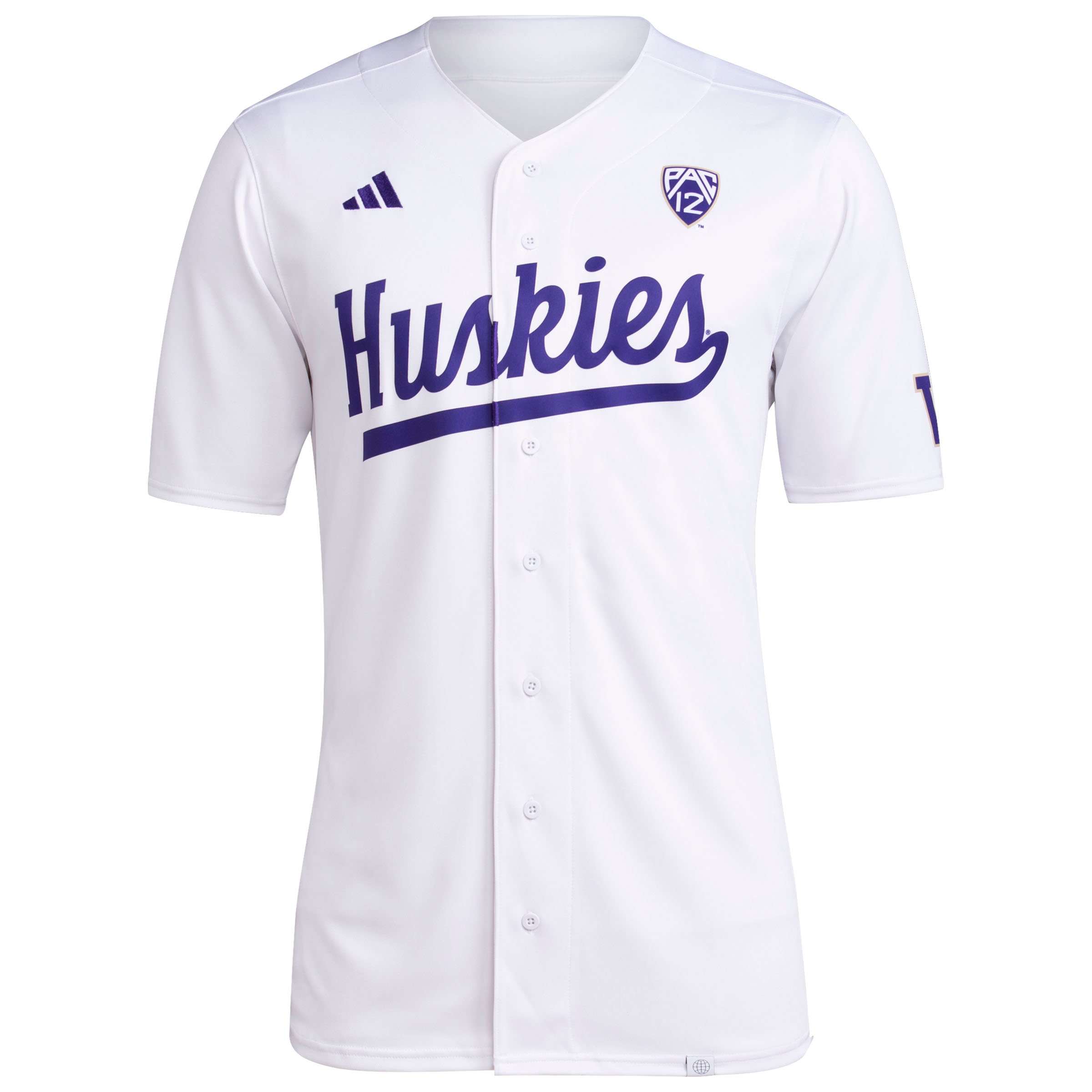 Washington Huskies adidas Team Baseball Jersey - White