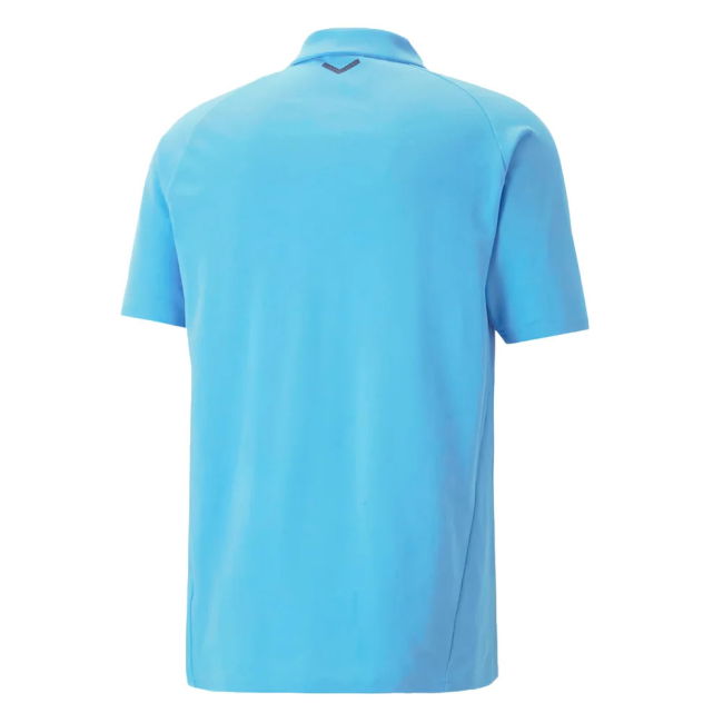 Men's 2022-2023 Man City Casuals Polo (Light Blue)