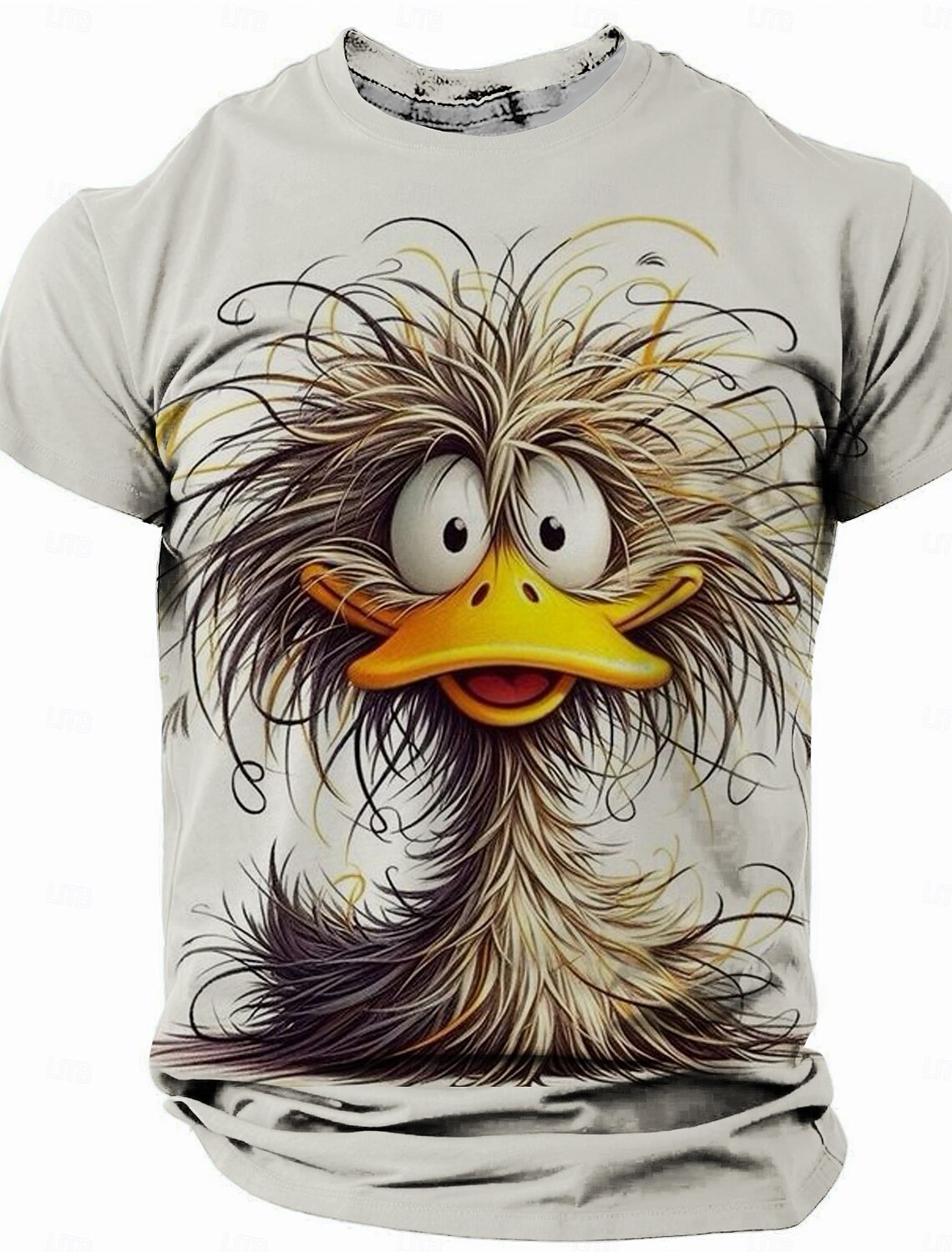 Men's Cat Funny T Shirt Short Sleeve 3D Print Crew Neck Fashion Daily