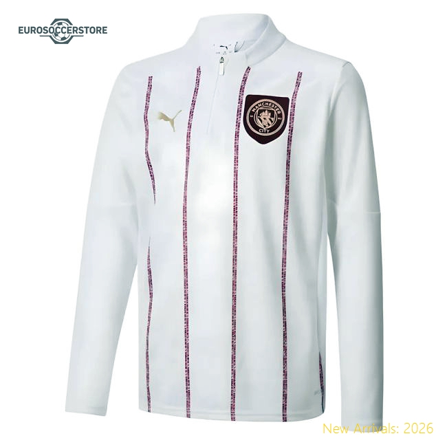 2024-2025 Man City Kids Child-friendly City Prematch Jersey Drycell