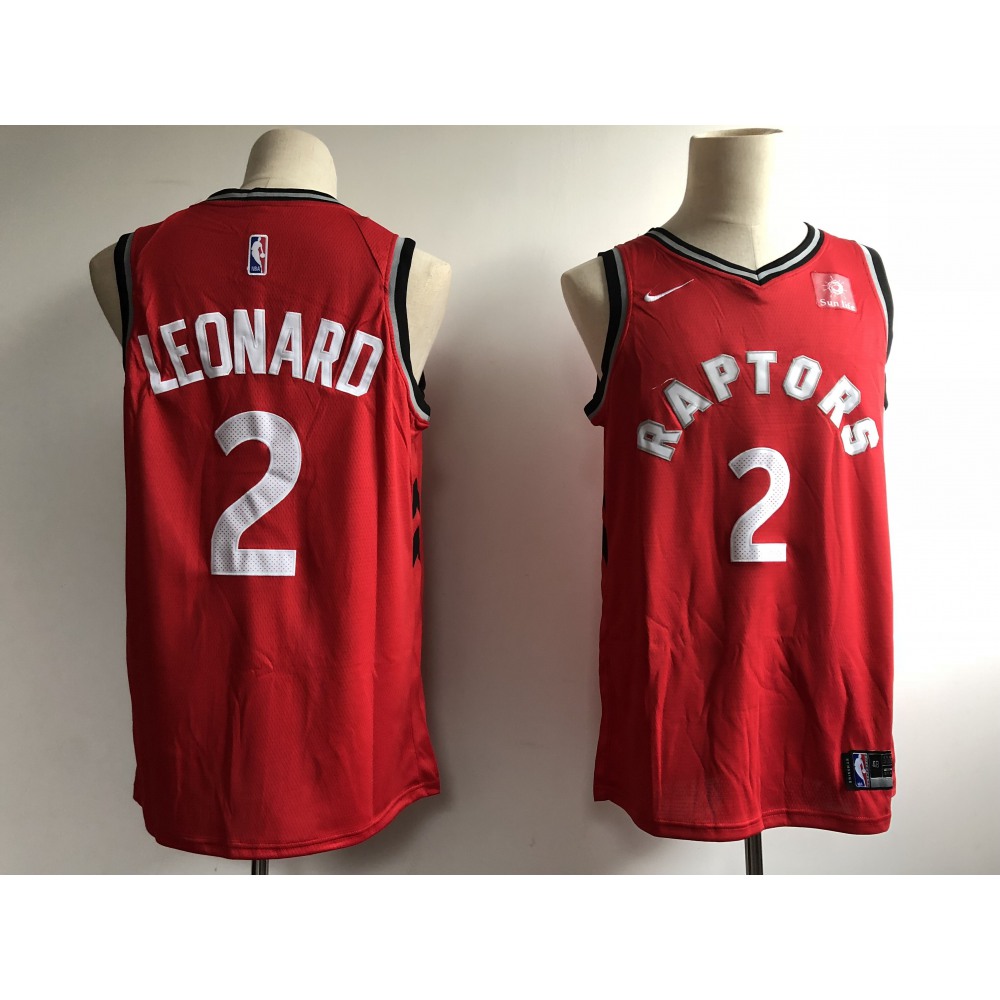Raptors #2 Kawhi Leonard Red Swingman Stitched Jersey