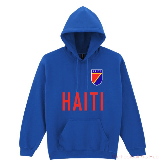 Haiti National Team Text Hoodie (Blue)