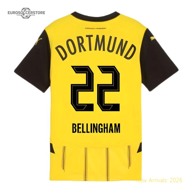 Borussia Dortmund 2024-25 Home Fan Version For Kids (Bellingham
