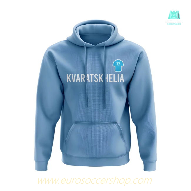 Khvicha Kvaratskhelia Napoli Number Hoody (Sky)