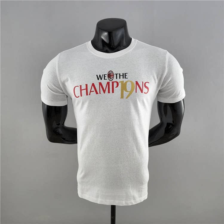 21-22 AC Milan Champion White T-Shirt - Official Replica 6707