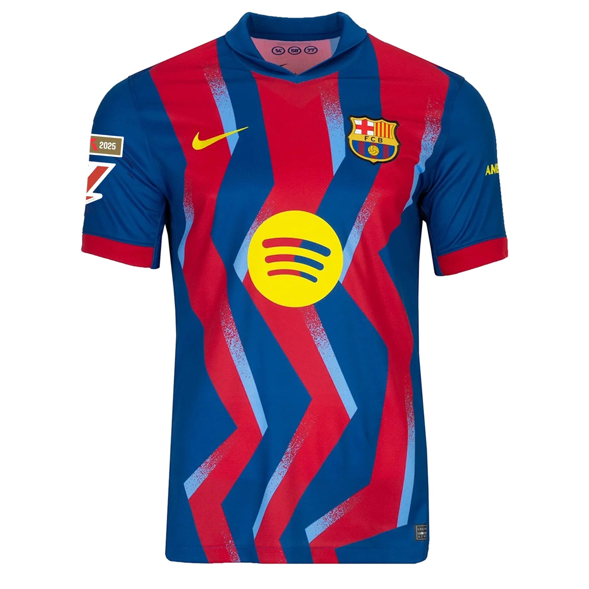 Barcelona Patches 2025-2026 La  Home Jersey – Authentic Shirt