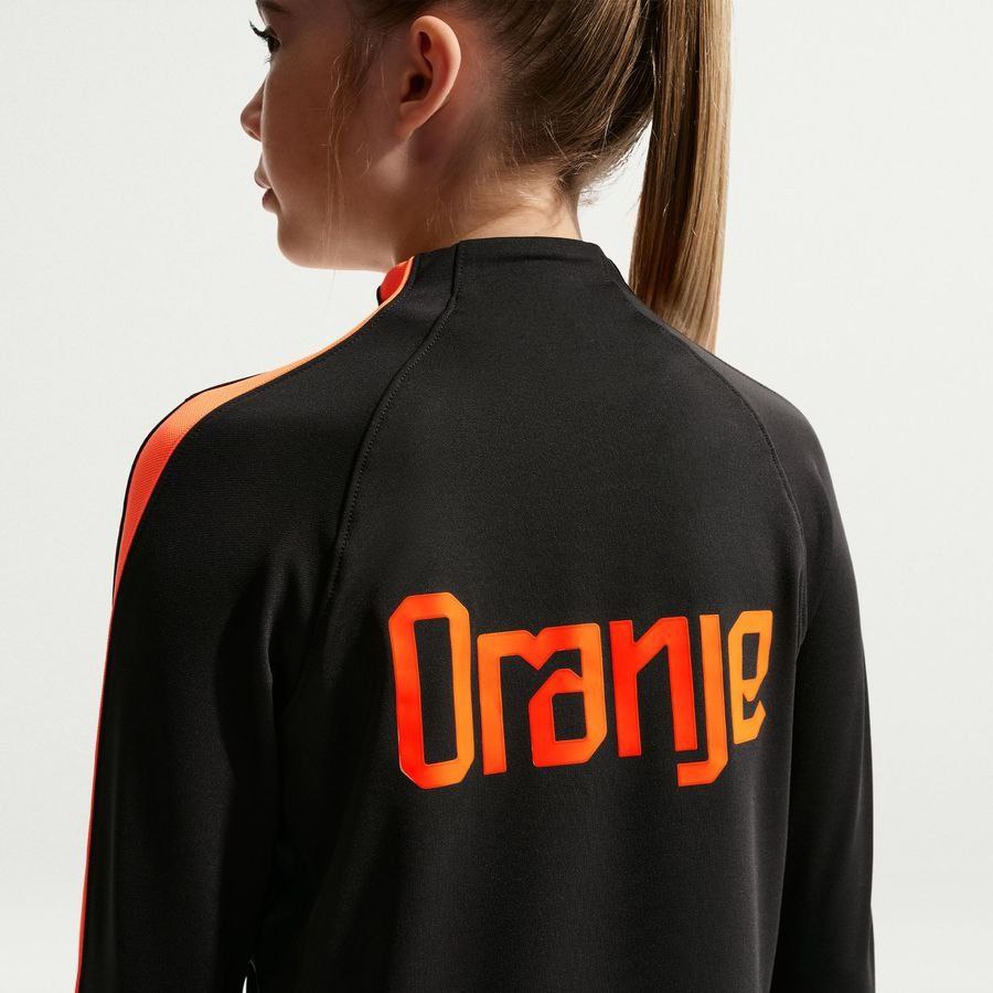 Holland Training Shirt Dri-FIT Strike Drill World Cup 2026 - Black/Hyper Crimson Kids
