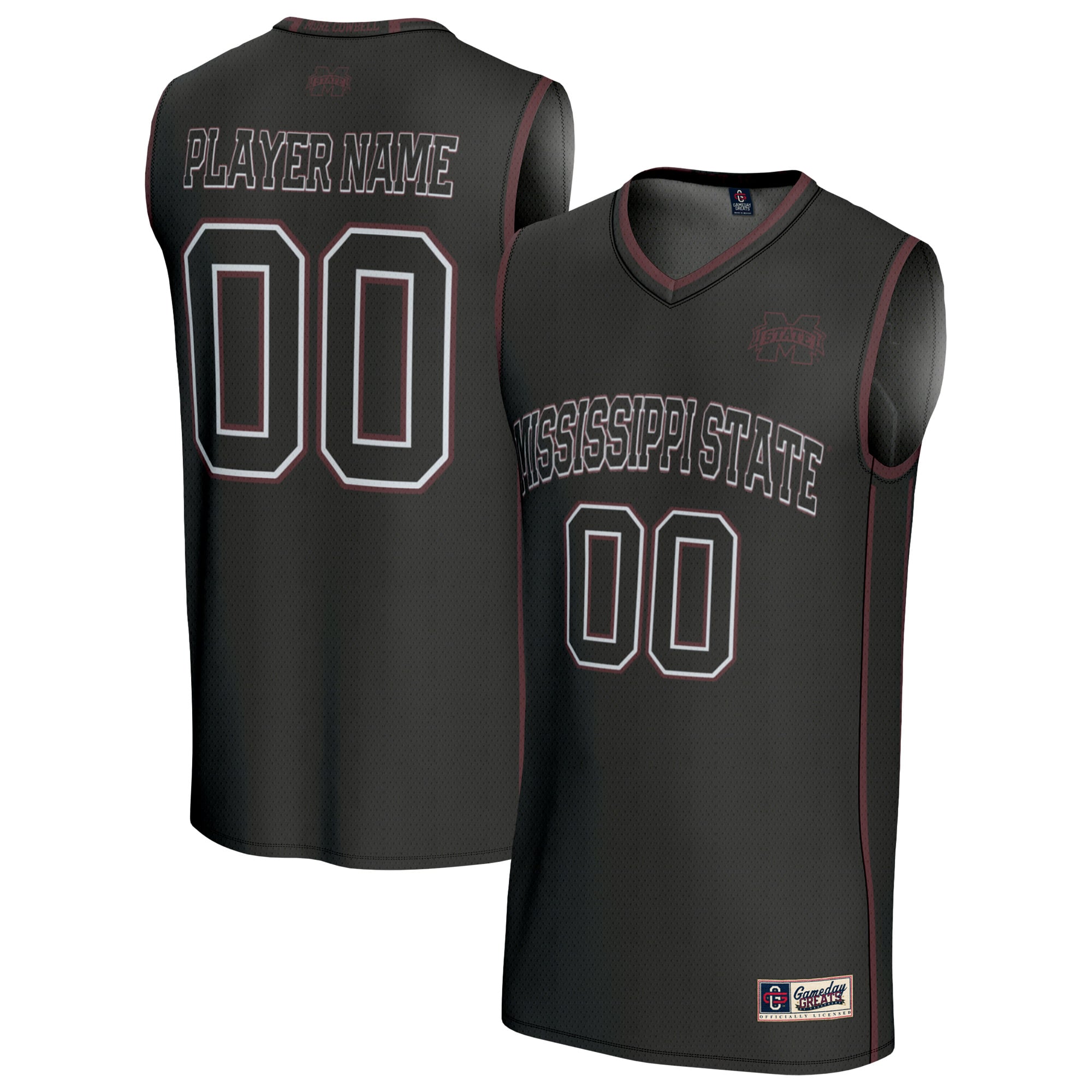Mississippi State Bulldogs GameDay Greats Youth Lightweight Collegiate Men's Basketball NIL Pick-A-Player Fashion Jersey - Black