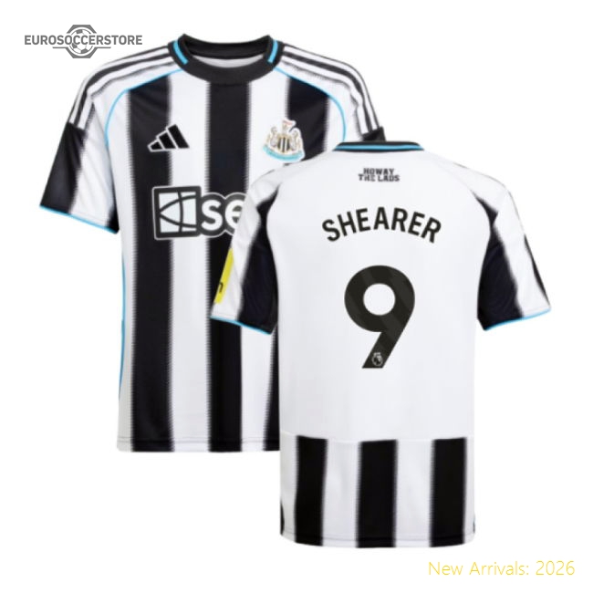 2025-2026 Newcastle Home Football Jersey (Kids) (Shearer 9)