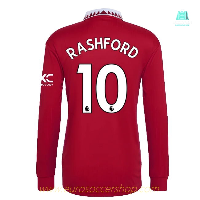2022-2023 Man Utd Long Sleeve Home Shirt (RASHFORD 10)
