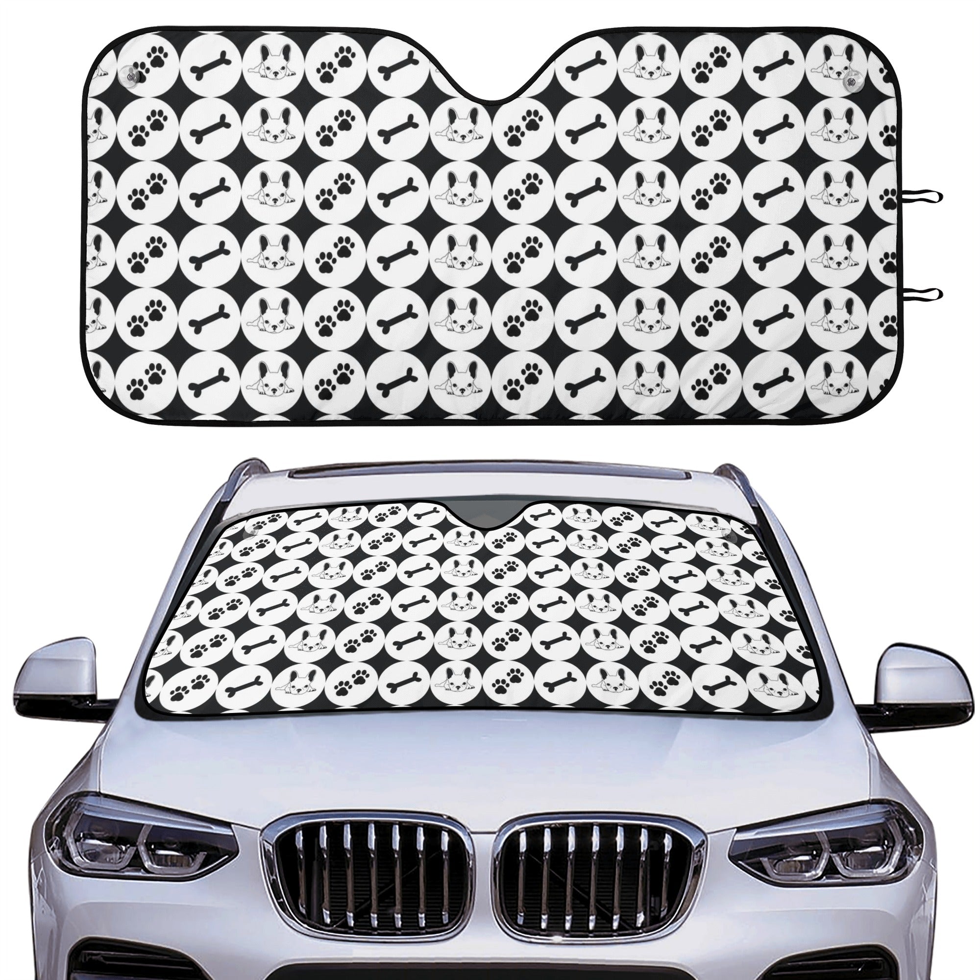 Zelda - Frenchie Car Auto Sun Shade Winter Wear | Safe For Paws