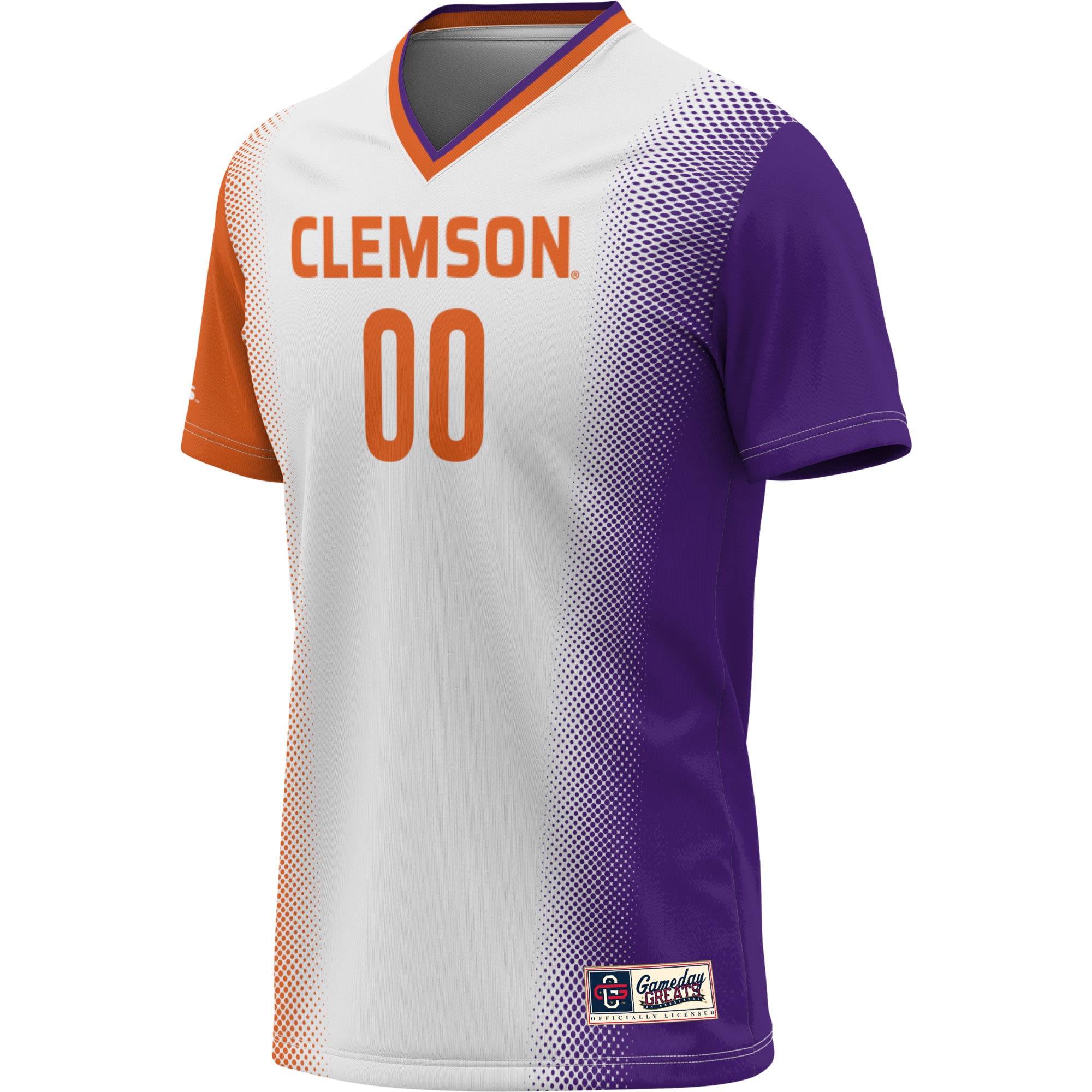 [DDG] Clemson Tigers GameDay Greats Unisex NIL Pick-A-Player Lightweight Women's Soccer Jersey - White