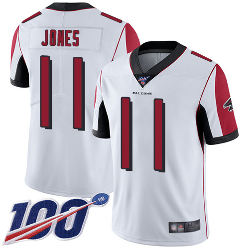 Official NFL Atlanta Falcons #11 Julio Jones White Limited Jersey