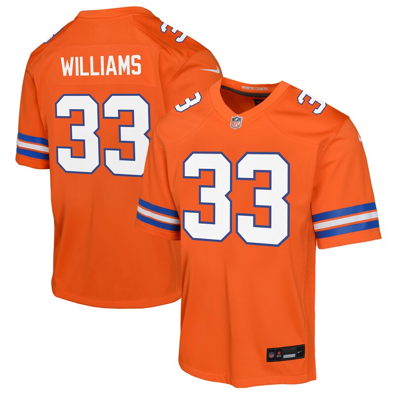 None Javonte Williams Champion DEN Broncos Official Jersey Game Day We