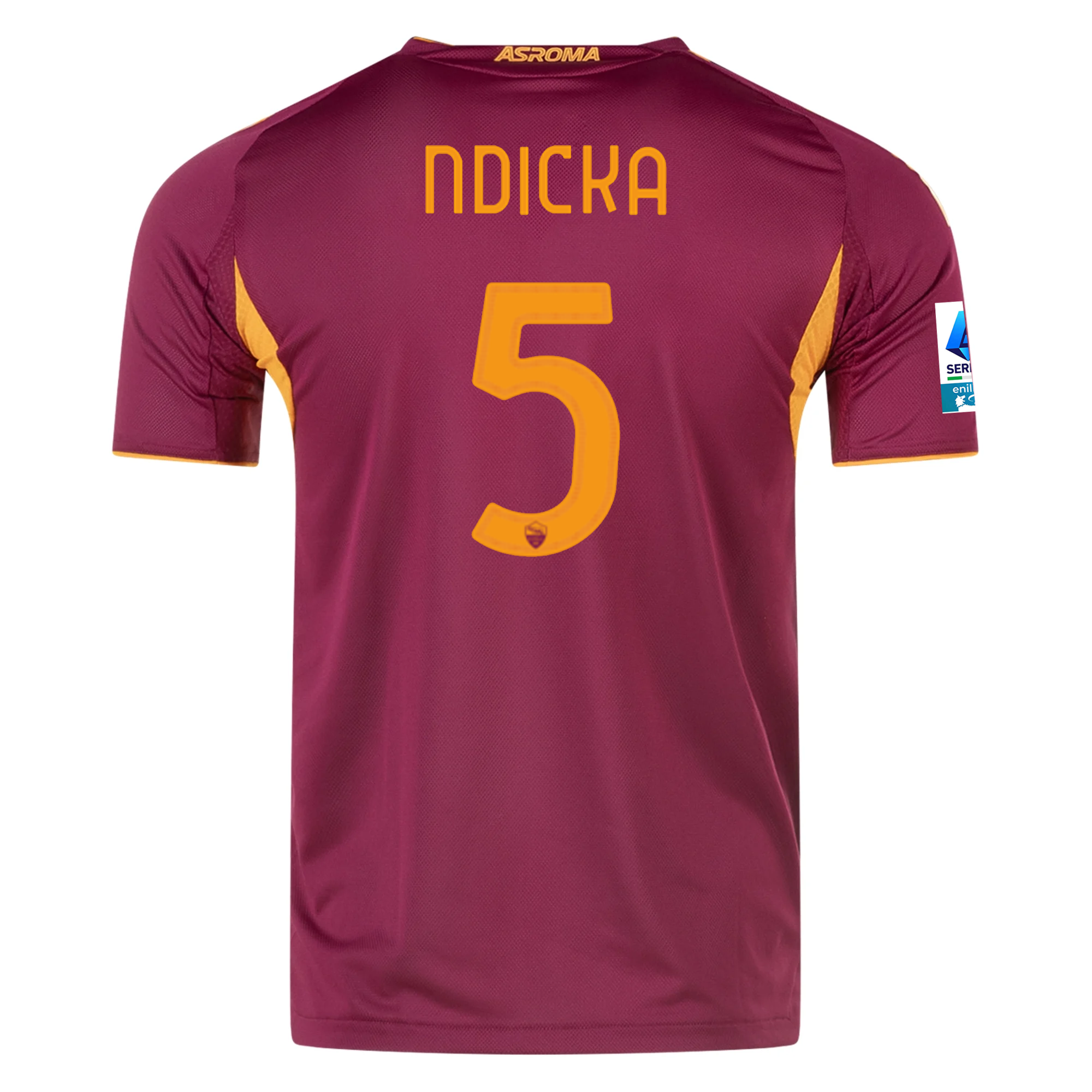 AS Roma Ndicka 2025-2026 Ser Home Jersey – Authentic Shirt