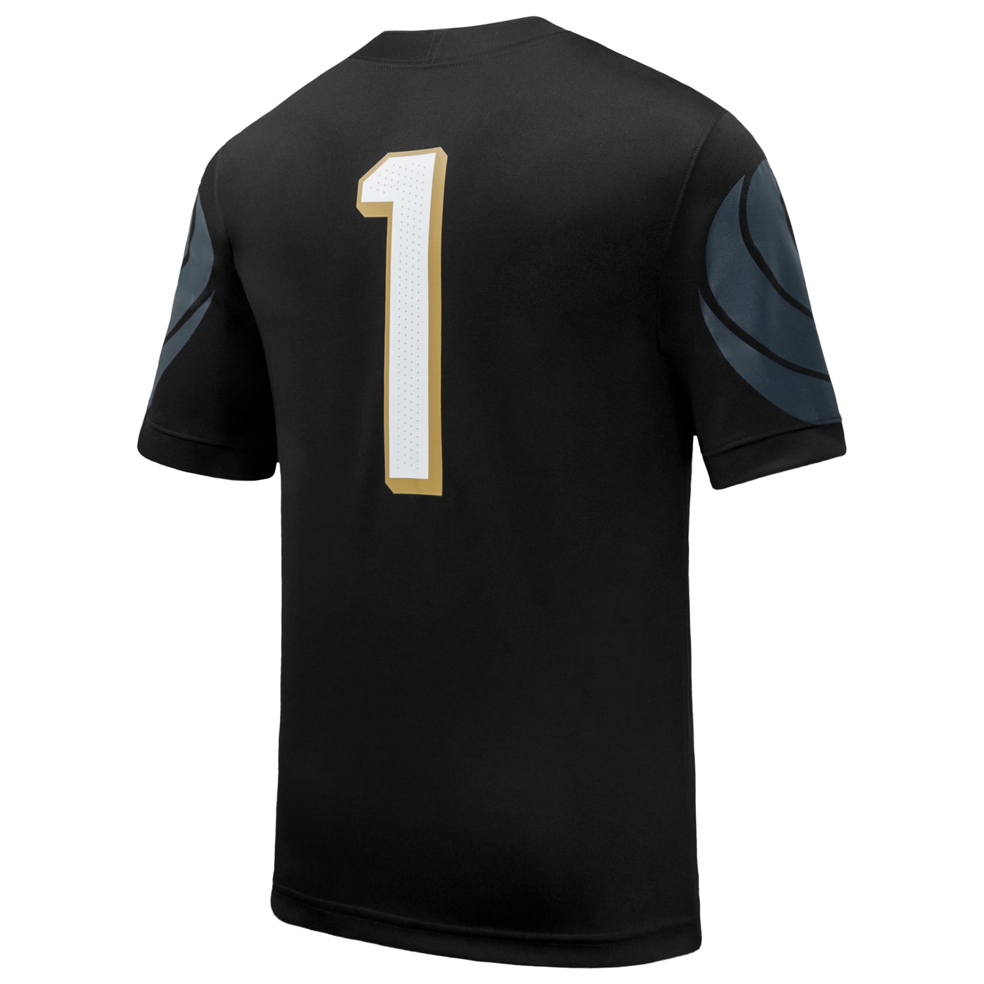 Men's #1 Black UCF Knights Home Game Football Jersey
