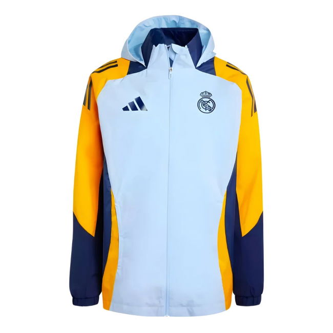 2024-2025 Real Madrid CF Authentic Jacket (Glow Blue) | Match Day