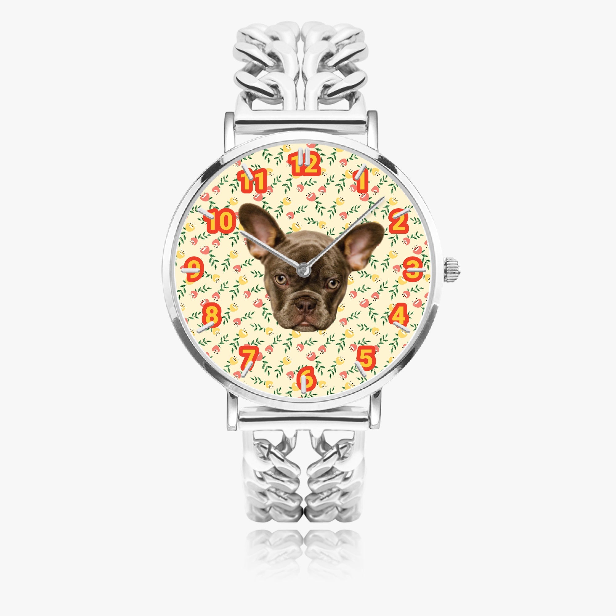 Claud - Personalized Chic Hollow Strap Watch for Frenchie Lovers