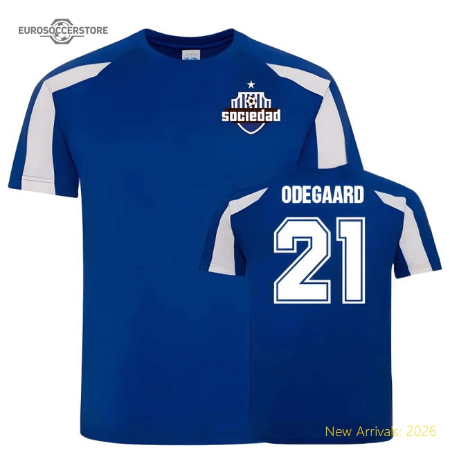Martin Odegaard Real Sociedad Sports Training Jersey (blue)