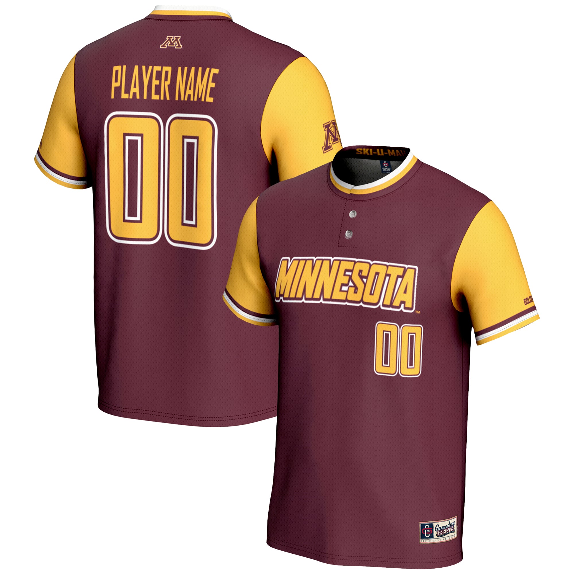 Minnesota Golden Gophers GameDay Greats Unisex NIL Pick-A-Player Lightweight Softball Jersey - Maroon