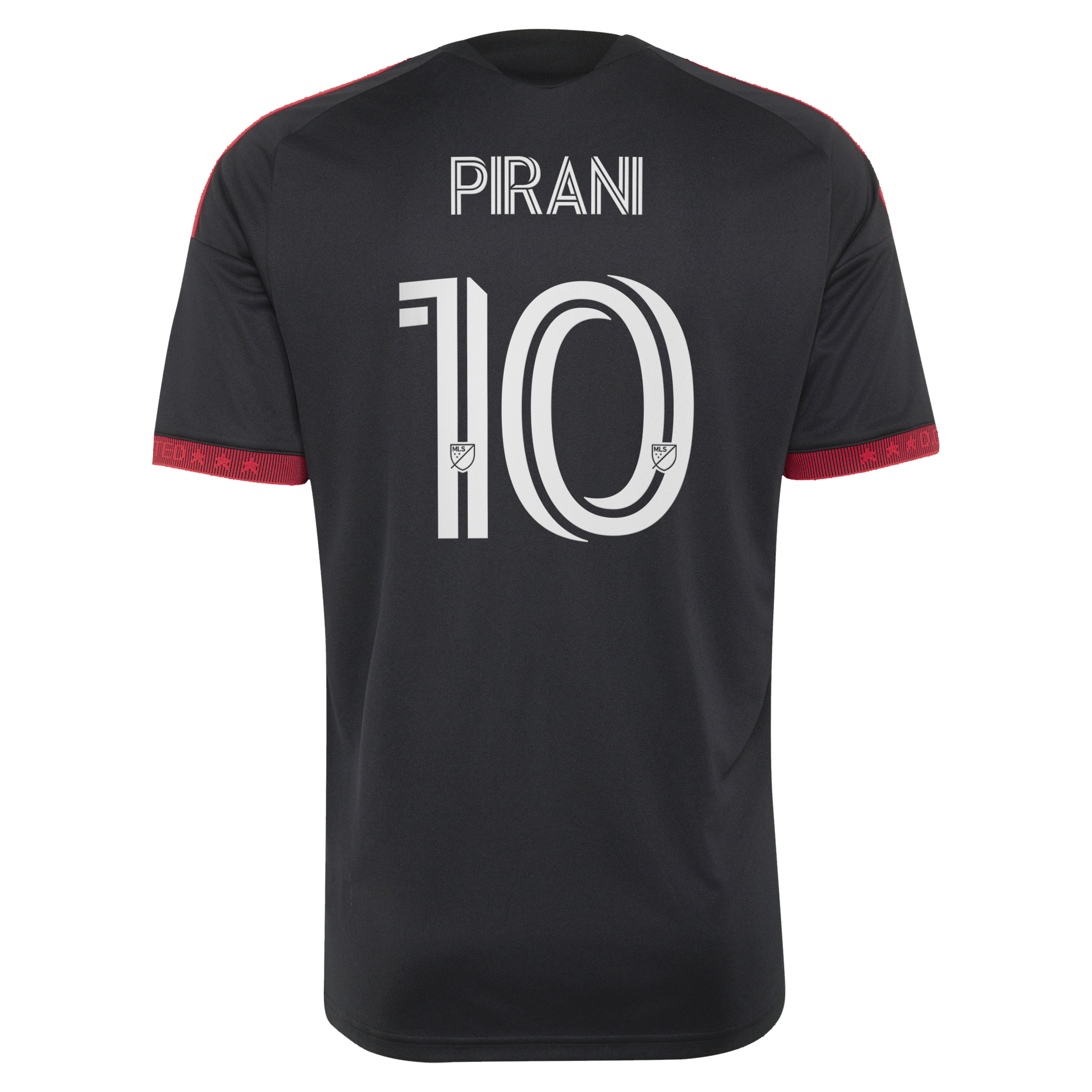 [SJH] Gabriel Pirani D.C. United 2026 Black-and-Red Kit Replica Jersey - Black