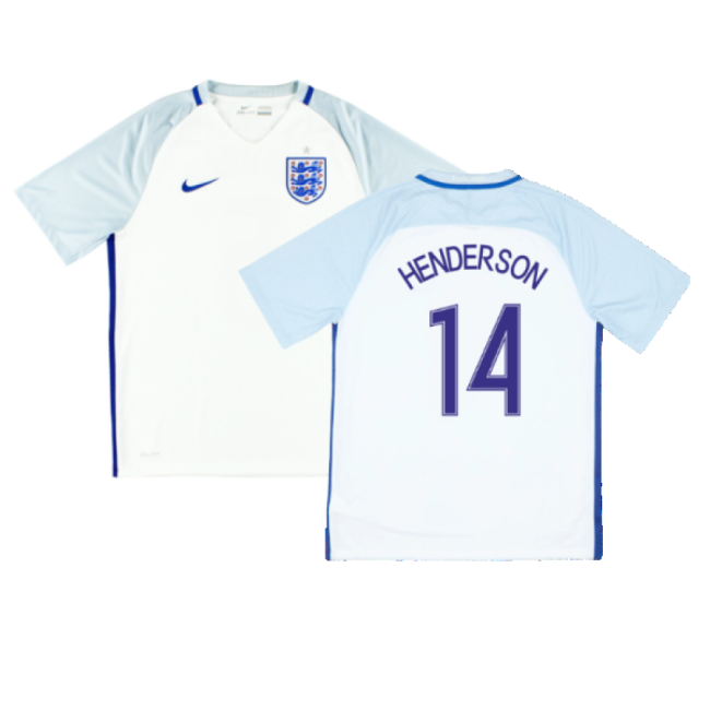 England 2016-17 Home Shirt ((Fair) XXL) (Henderson 14)