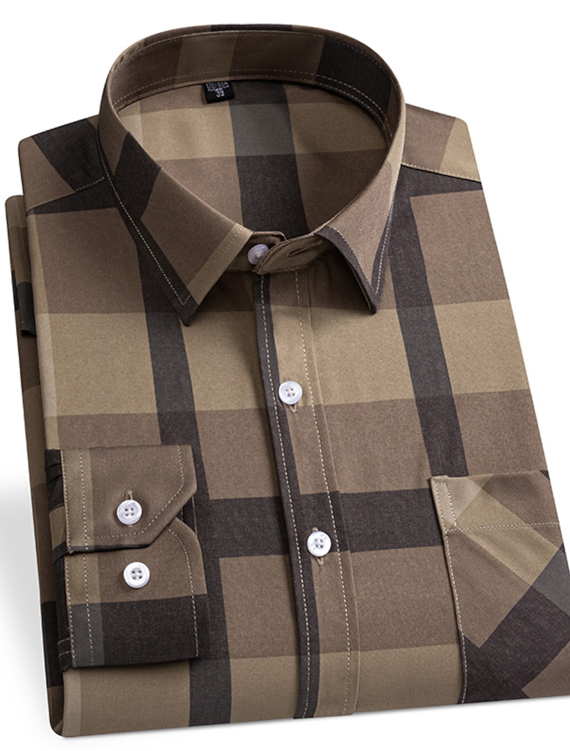 Men's Plaid / Striped / Chevron / Round Quinceañera & Sweet Sixteen Corporate Clothing Light Yellow Black Red Blue Long Sleeve Turndown All Seasons Clothing Apparel Buckle