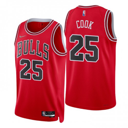 Red Nike Chicago Bulls #25 Jersey - Mesh Fabric Game Day Wear