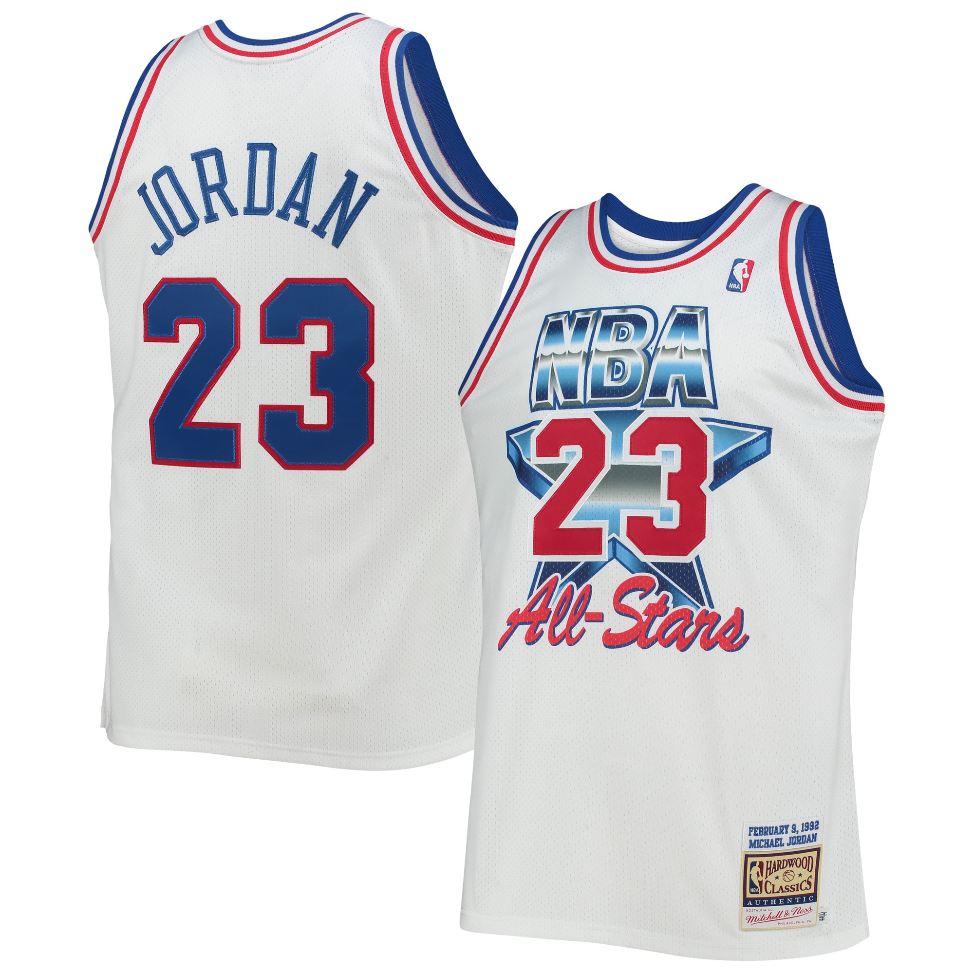 [NJP] Women's Michael Jordan Eastern Conference Hardwood Classics 1992 NBA All-Star Game Authentic Jersey - White