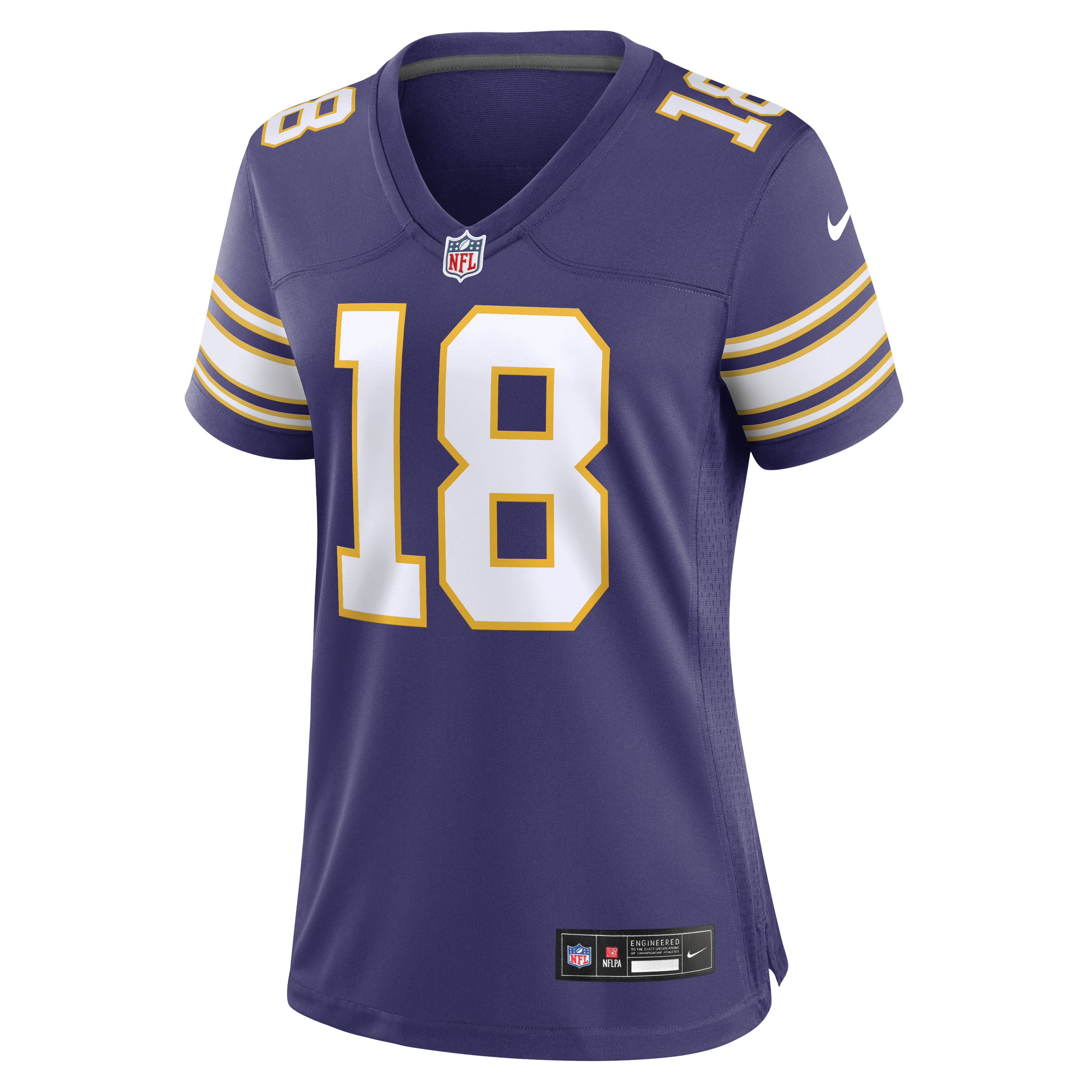 [JED] Justin Jefferson #18 Minnesota Vikings Women's Player Jersey - Purple