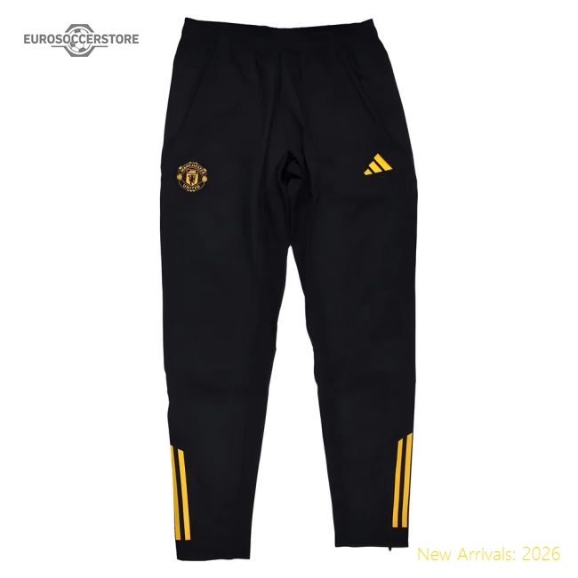 Authentic 2025-2026 Man Utd Eu Presentation Pants (black) - Premium