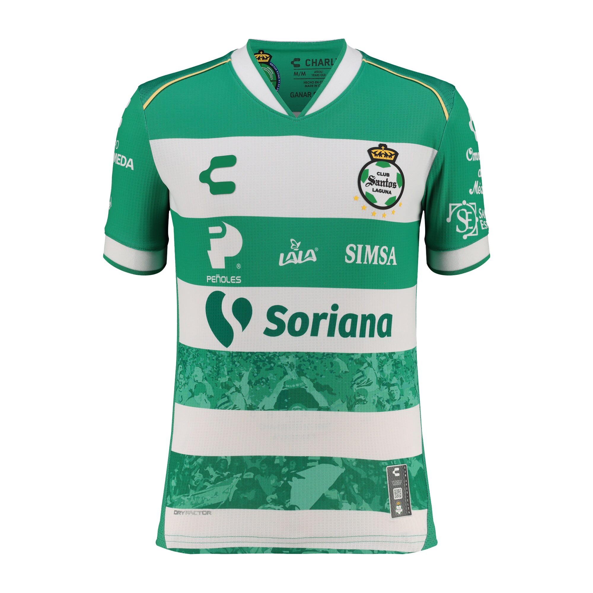 [SJH] Santos Laguna Charly Youth 2025/26 Home Authentic Jersey - Green