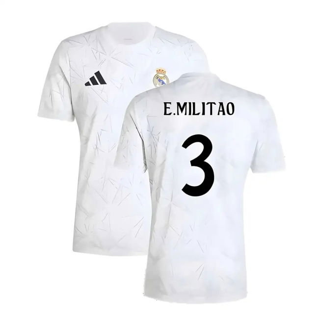 2024-2025 RM Football Shirt (White) UV Protection Quick Dry