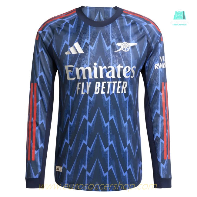 2025-2026 Arsenal Authentic Long Sleeve Away Shirt