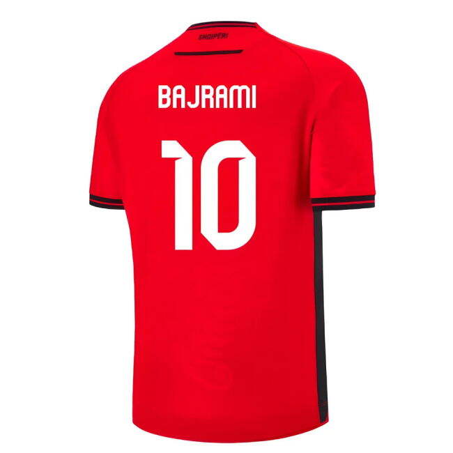Cheap 2025-2026 Albania Home Shirt (Bajrami 10) Online Store