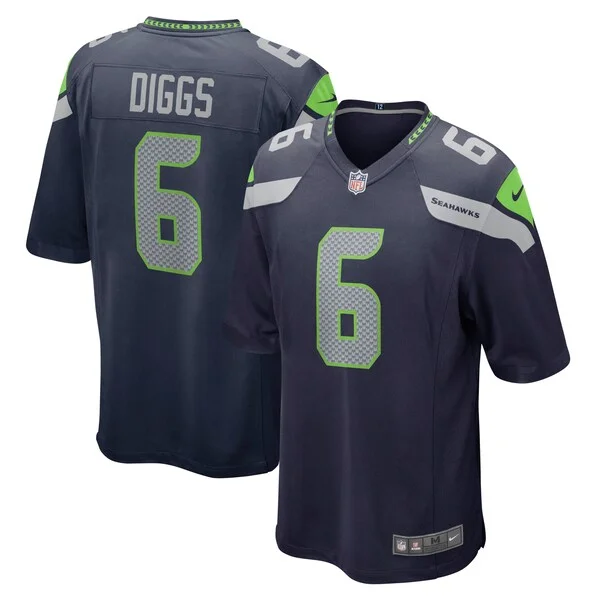 Seattle Seahawks Game NFL Jersey - Navy | High-Quality Football App...