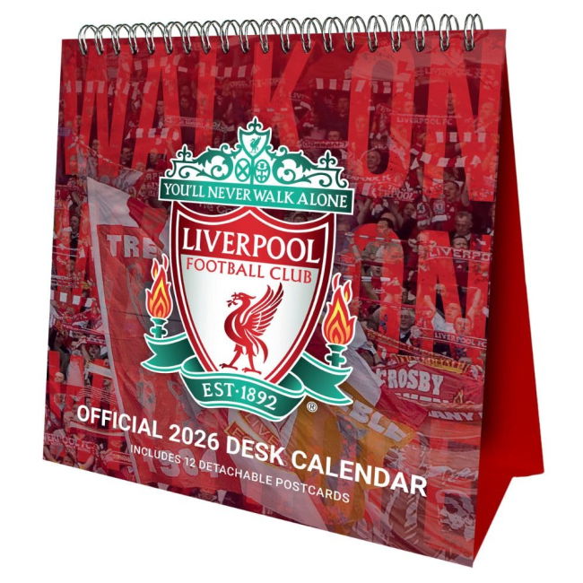 Calendar 2026 Replica Quality Liverpool Home Supporter Shirt (Adults)