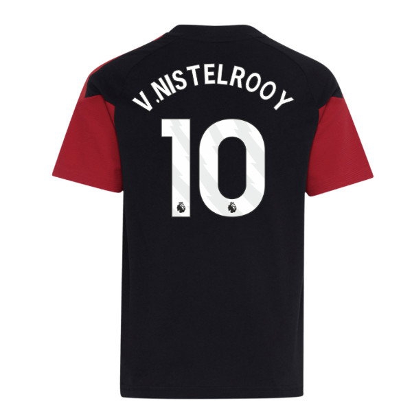 [JED] 2026-2027 Man Utd Tiro Training Tee (Black) - Kids (V.Nistelrooy 10)