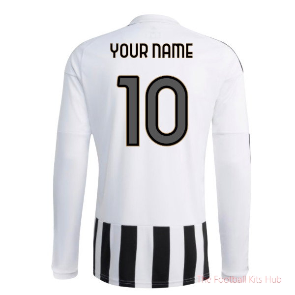 Soccer Juventus 2026-2027 Long Sleeve Home Shirt (Your Name)