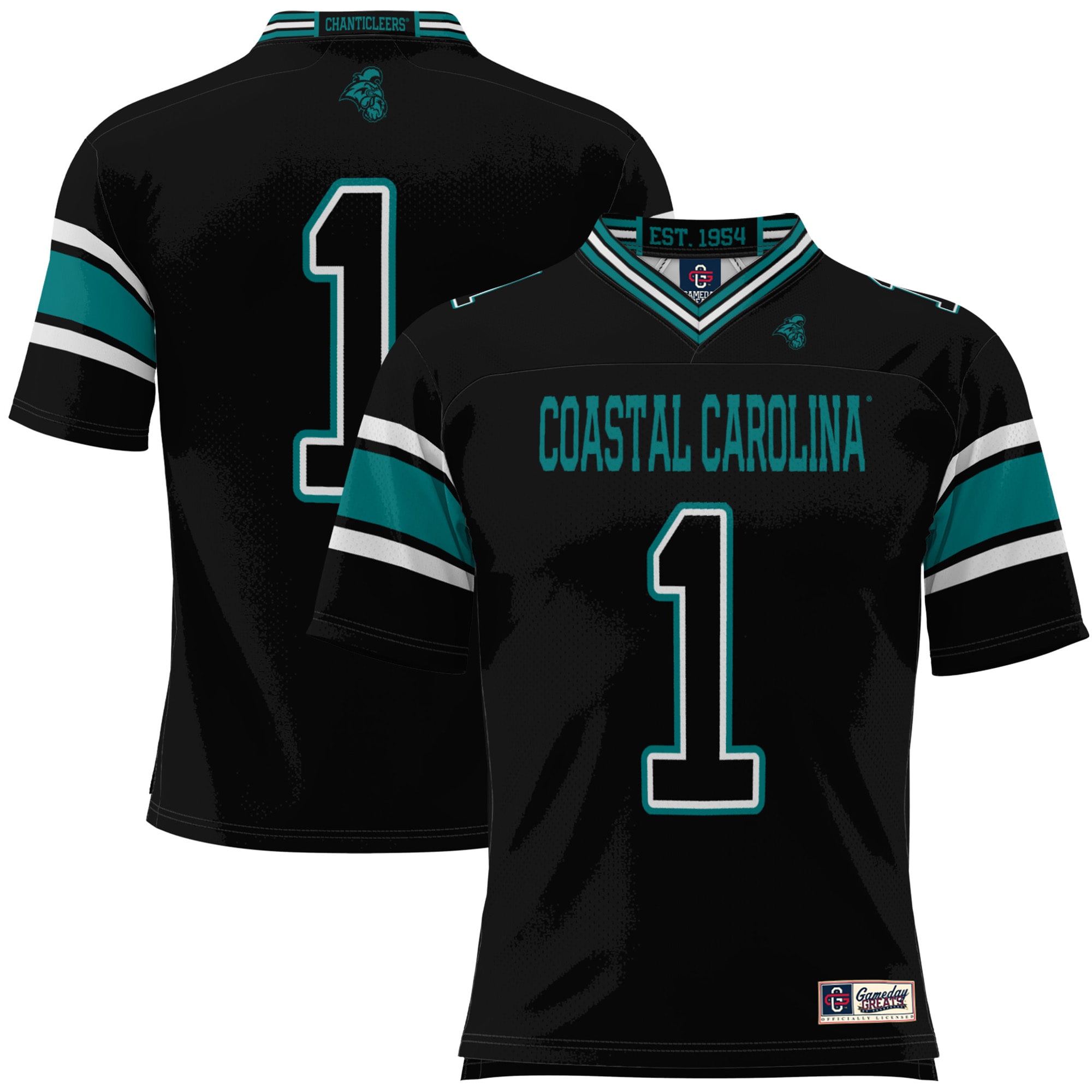 [Youth] Coastal Carolina Chanticleers #1 Football Jersey - Black | Stadium Series 2026