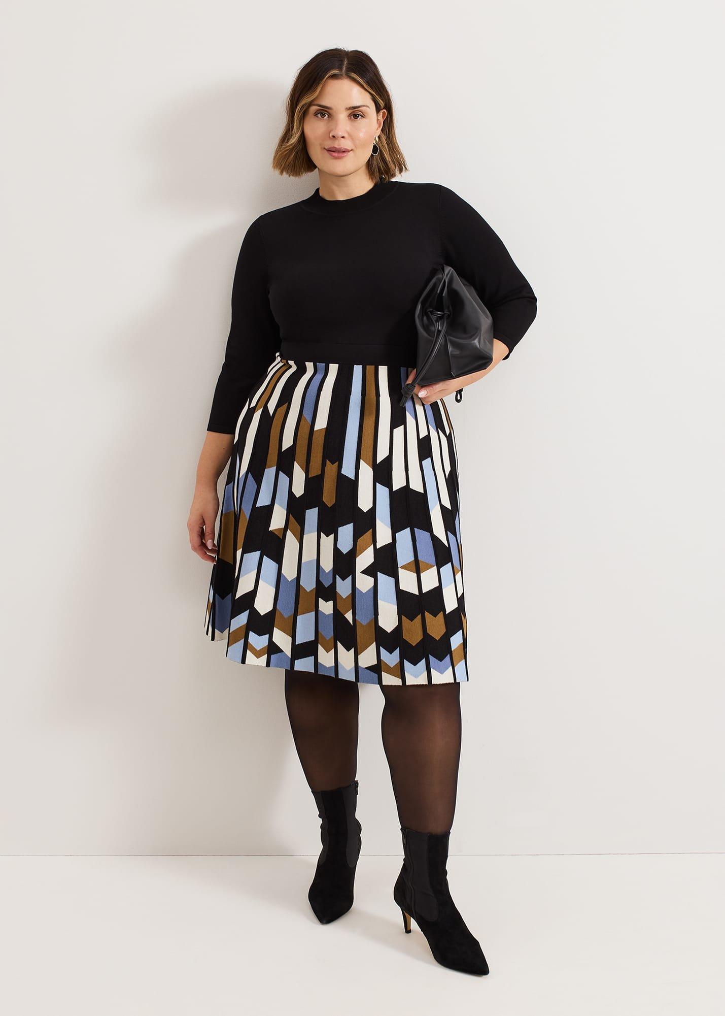 Maci Pleated Sunray Midi Dress