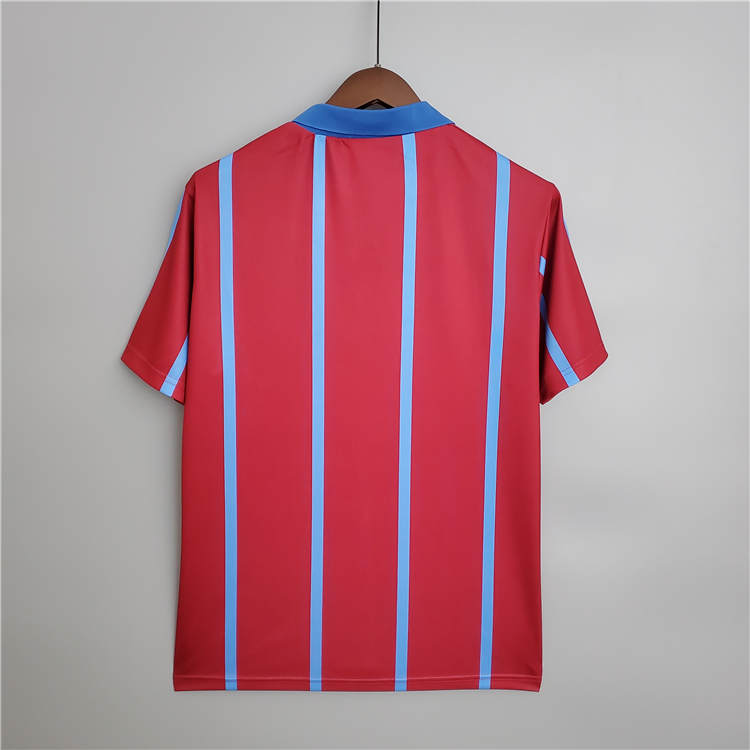 Aston Villa 9395 Retro Home Soccer JerseyFootball Shirt - Official