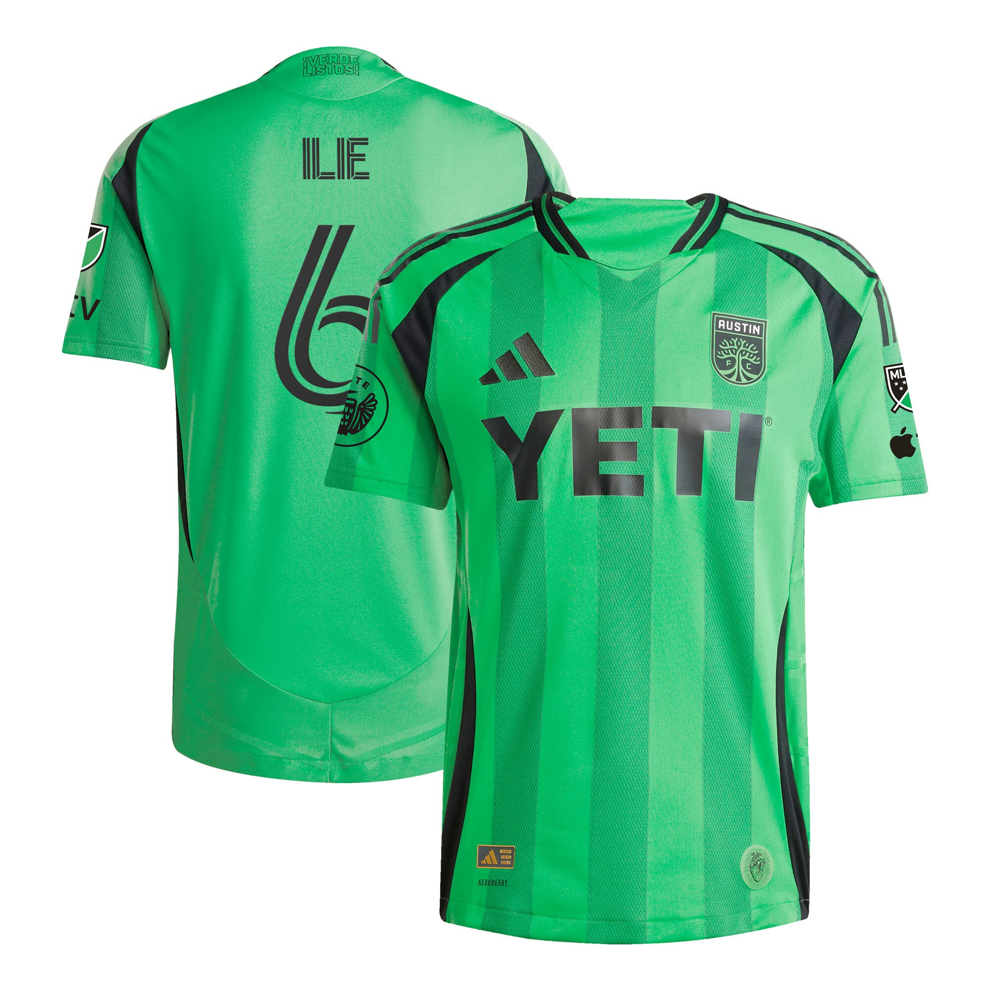 [SJH] Ilie Sanchez Austin FC 2025 The Heartbeat Kit Authentic Player Jersey - Green