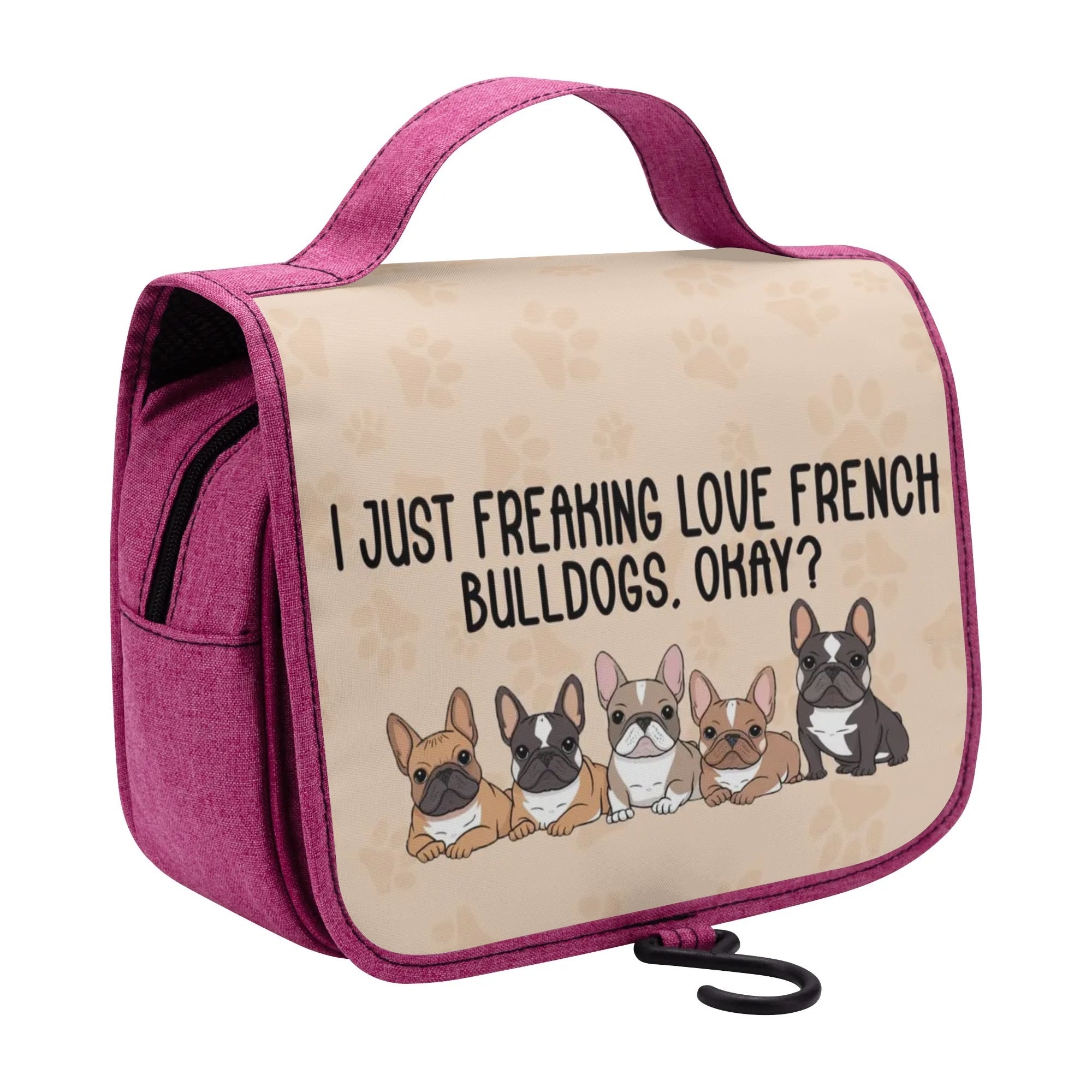 French Bulldog Milo Cosmetic Travel Bag Practical Pet Supply